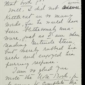 a page of handwritten text
