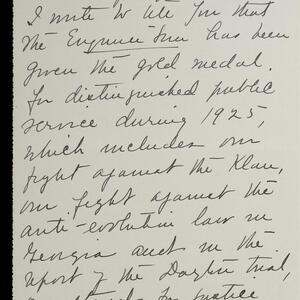 a page of handwritten text