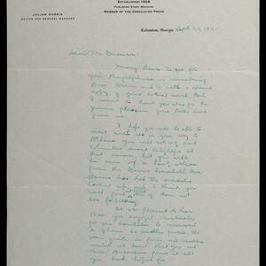 a page of handwritten text