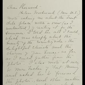 a page of handwritten text