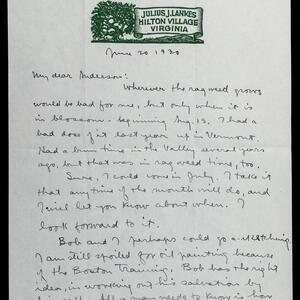 a page of handwritten text