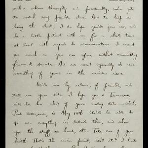 a page of handwritten text
