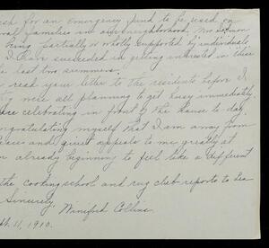 a page of handwritten text