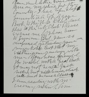 a page of handwritten text