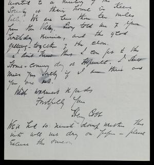 a page of handwritten text