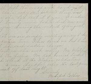 a page of handwritten text