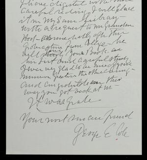 a page of handwritten text
