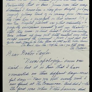 a page of handwritten text