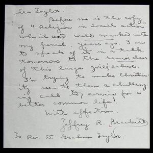a page of handwritten text