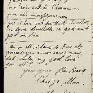a page of handwritten text
