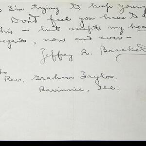 a page of handwritten text