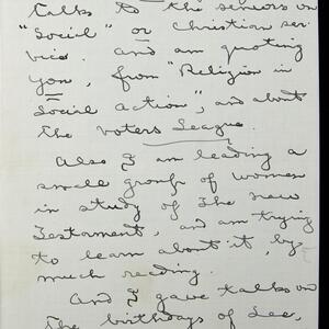 a page of handwritten text