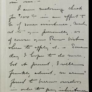 a page of handwritten text