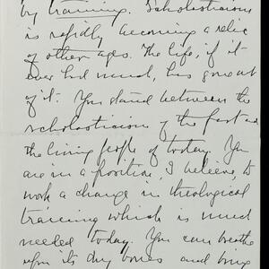 a page of handwritten text