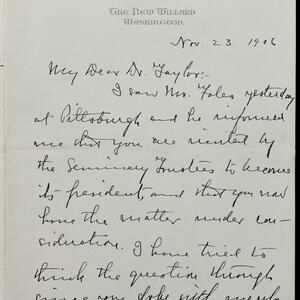 a page of handwritten text