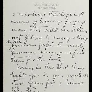 a page of handwritten text