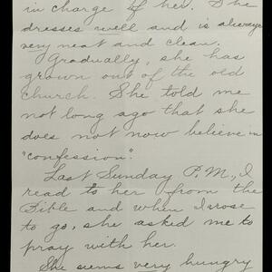 a page of handwritten text