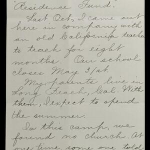 a page of handwritten text
