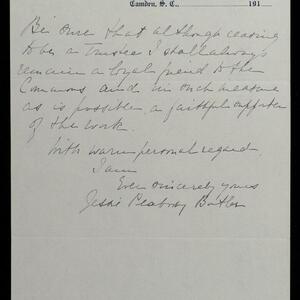 a page of handwritten text