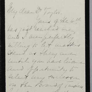a page of handwritten text