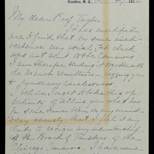 a page of handwritten text