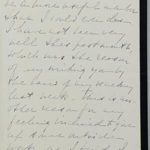 a page of handwritten text