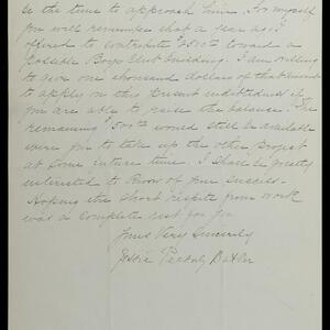 a page of handwritten text