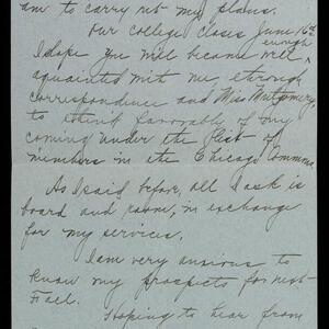 a page of handwritten text