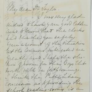 a page of handwritten text