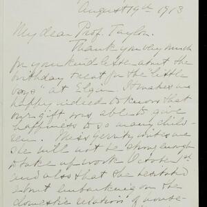 a page of handwritten text