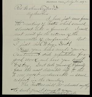 a page of handwritten text