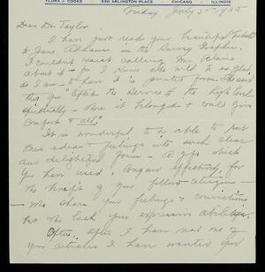 a page of handwritten text