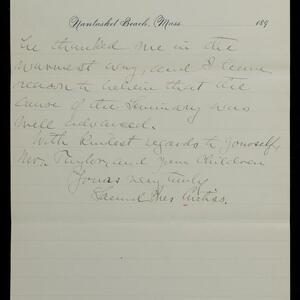 a page of handwritten text