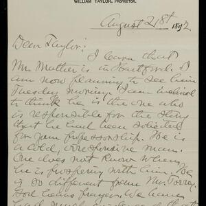 a page of handwritten text