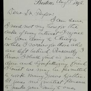 a page of handwritten text