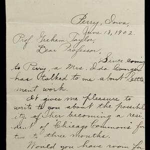 a page of handwritten text