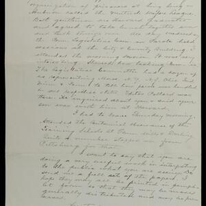 a page of handwritten text
