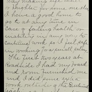 a page of handwritten text