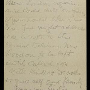 a page of handwritten text