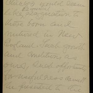 a page of handwritten text
