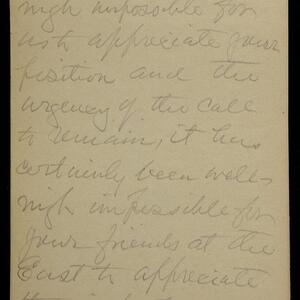 a page of handwritten text
