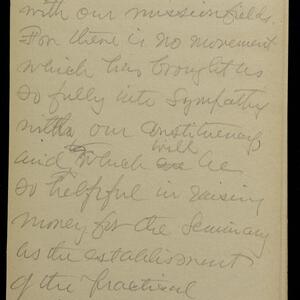 a page of handwritten text