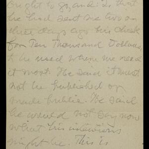 a page of handwritten text