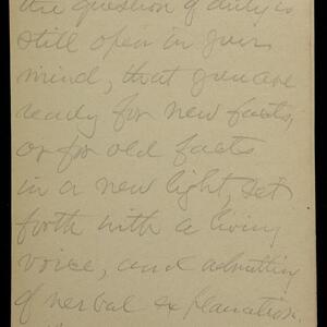 a page of handwritten text