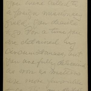 a page of handwritten text