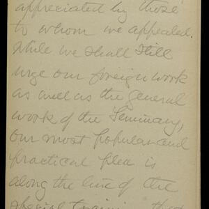 a page of handwritten text