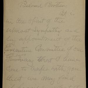 a page of handwritten text