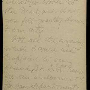 a page of handwritten text