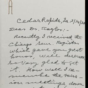a page of handwritten text