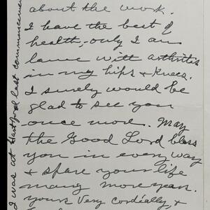 a page of handwritten text